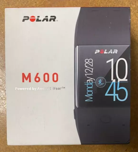 New Polar M600 Gps Heart Rate Sports Watch Black - New Boxed