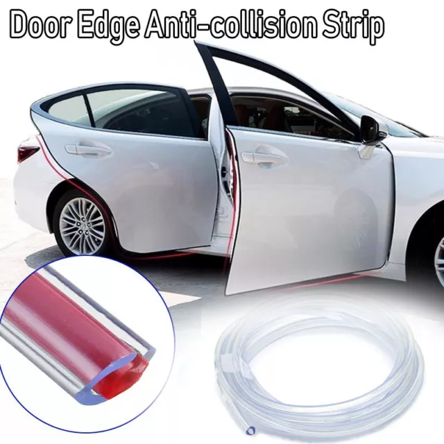 5M Car Door Edge Protector Strips Moulding Trim Scratch Guard U Profile Clear