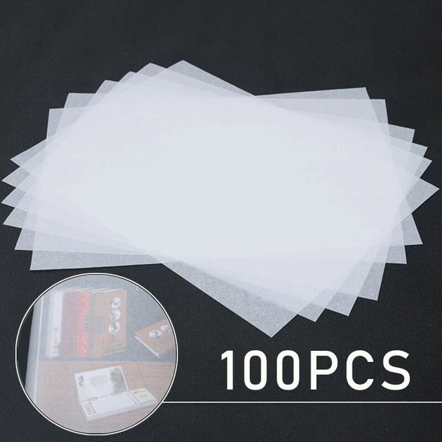 100X Pauspapier Künstlerisches Basteln Zeichnen Transluzentes Kalligraphiepapier