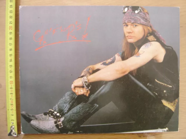 Poster Carte GUNS N' ROSES Axl Rose Musique Music STARS NON STOP