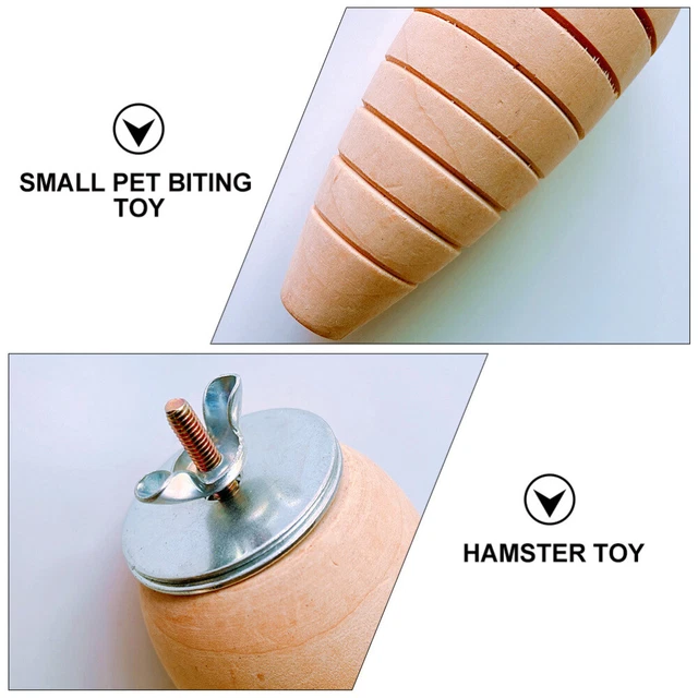 2 pcs Karotte Kauen Spielzeug Papagei Biss Spielzeug Molaren Spielzeug Hamster 2