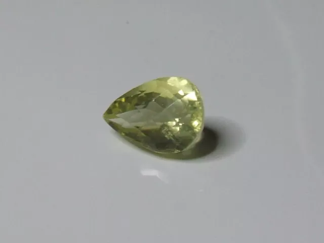 Yellow quartz pear shaped gemstone..7.8 Carat