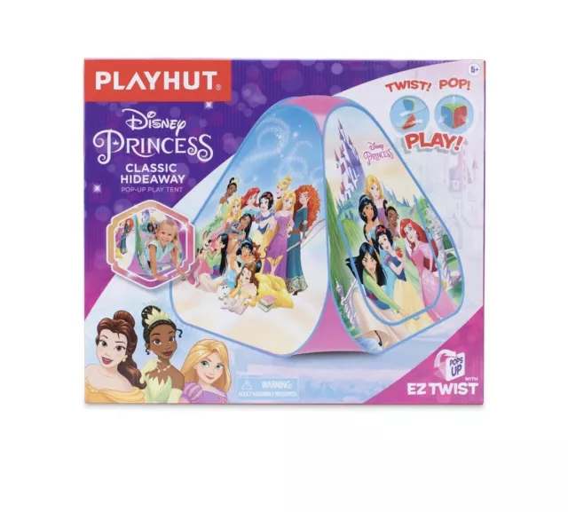 Disney Princess  Tent- Classic Hideaway Pop-Up Play Tent Playhut 3