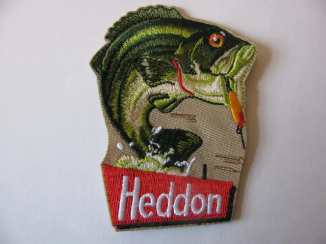 Heddon  Fishing  Lure  Lures  2.25"  Iron On Patch Embroidered New  Lowest Price