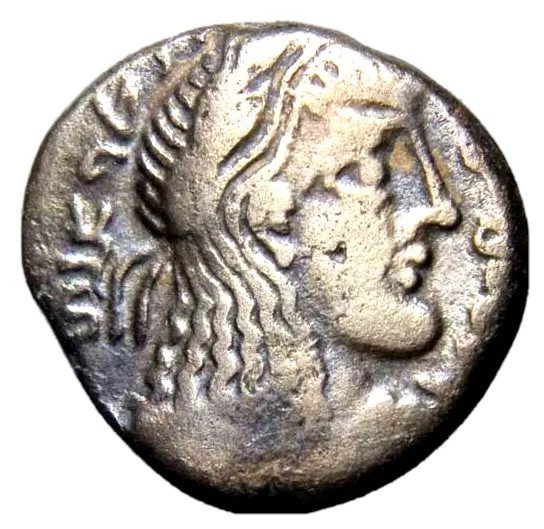 Nabataea, Rabbel II Shaqilat Date Legible!! NICE Drachm Silver Greek Coin wCOA