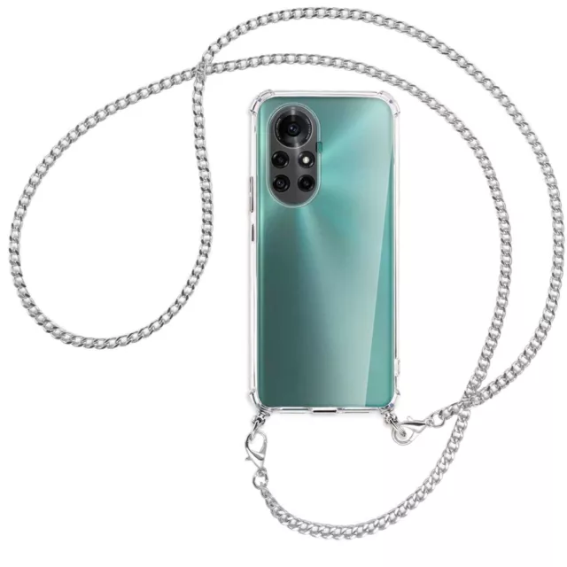 Collier pour Huawei nova 8 Pro 5G chaîne en métal (A) Etui Coque avec cordon