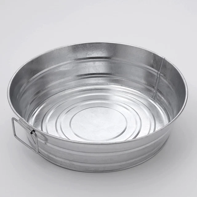 -Mtub12 Galvanized Tub, 95 Oz, Silver
