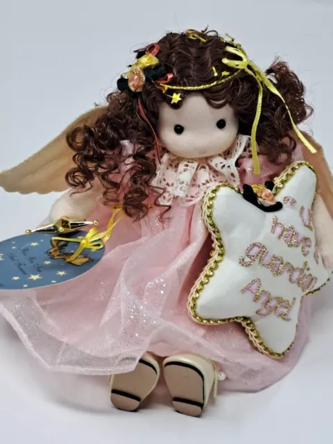 Musical Guardian Angel Doll- Green Tree Collectables -Amazing Grace- Brown Hair
