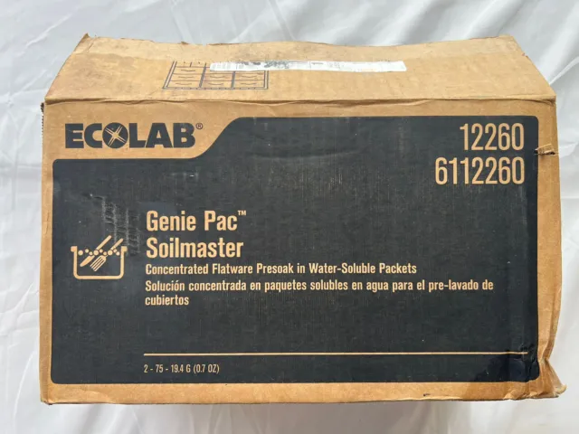 ECOLAB Genie Pac Soilmaster - Concentrated Flatware Presoak - 6112260