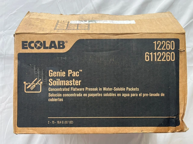 ECOLAB Genie Pac Soilmaster - Concentrated Flatware Presoak - 6112260