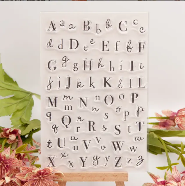 Letters Capital Clear Stamp for Scrapbooking Embossing Card Making Album Craft