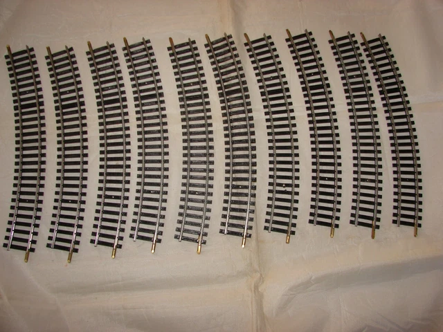 BA253 JOUEF train Ho 1/87 Lot 7 rails courbes sans ballast R 445 17/2