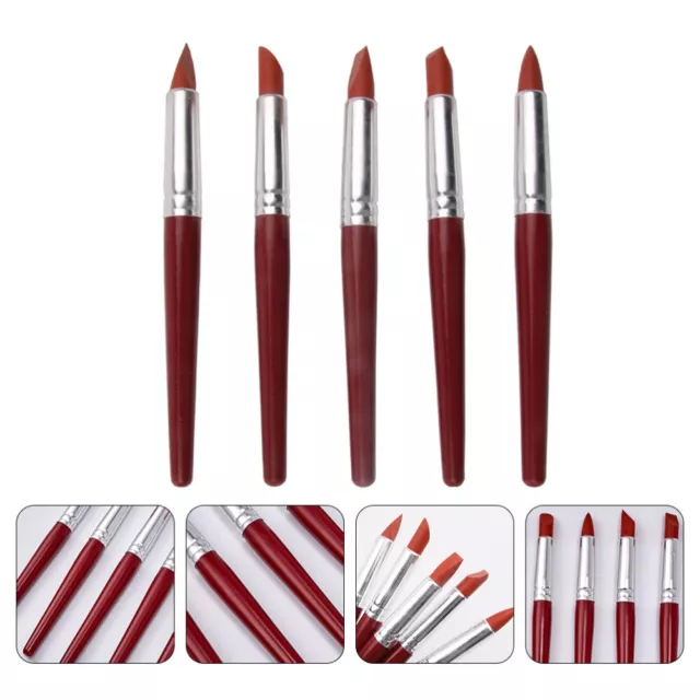 Clay Silicone Pen Aluminum Tube Sculpting Tools Shaping Pens