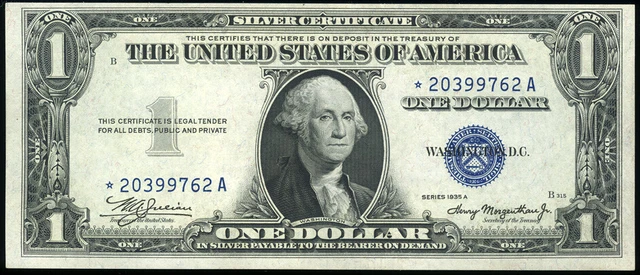 $1 RARE 1935A MULE STAR Silver Certificate FR#1608m* Choice Uncirculated  *LOOK*
