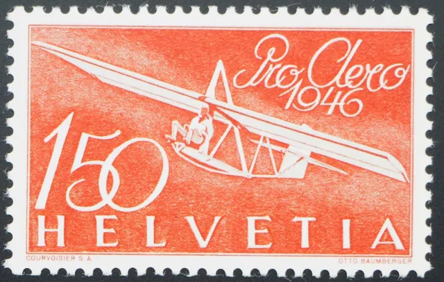 1946 Schweiz, 1.50 Fr Pro Aero, postfrisch/MNH, MiNr. 470, ME 32,-