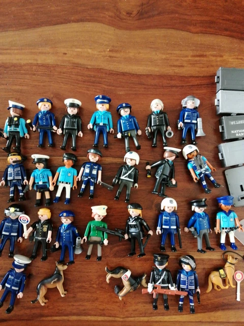 Playmobil Lot de personnages police et accessoires