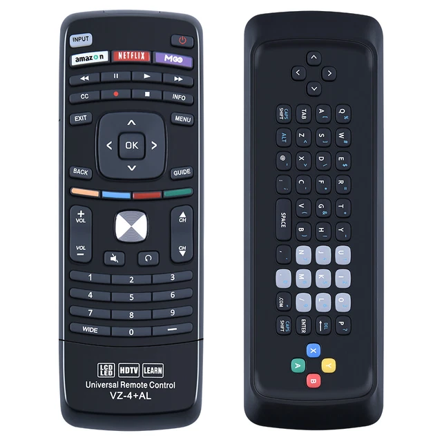 XRT302 Universal Remote Control For Vizio TV Qwerty Keyboard E701i-A3 E601i-A3