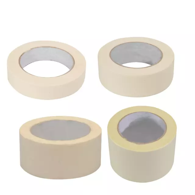 MASKING TAPE INDOOR OUTDOOR PAINTING DECORATING EASY TEAR 24-75mm 50m Extra Long