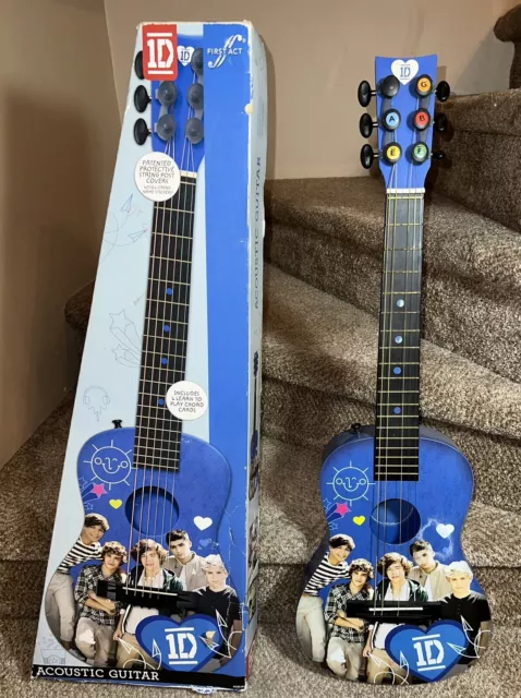 Vintage One Direction 1D First Act Acoustic Guitar 2012 *Missing String*