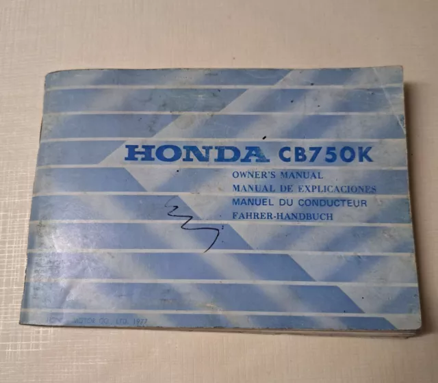Libretto Uso Manutenzione Honda Cb 750 K Owner's Manual Propietario Fahrerbuch