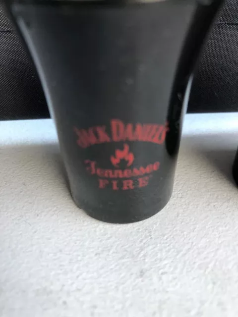 Jack Daniels Tennessee Fire Hard Plastic Shot Glasses 25Ml 2