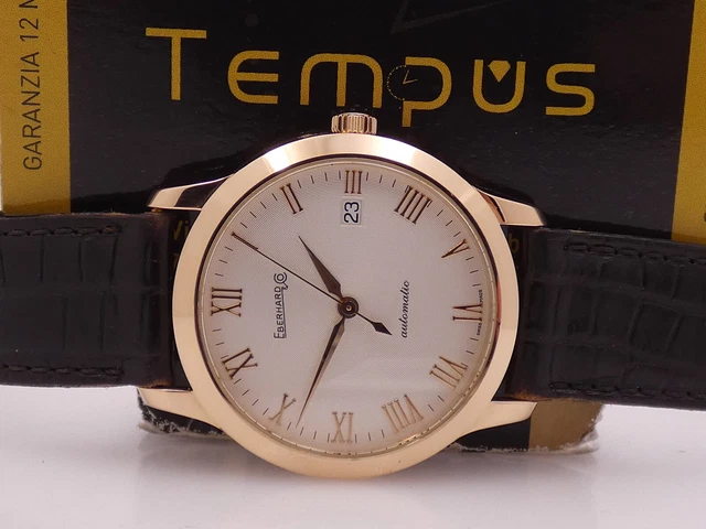 EBERHARD PALAZZO 40037 ORO ROSA 18 KT AUTOMATICO WITH BOX ANNI '2000s OROLOGIO
