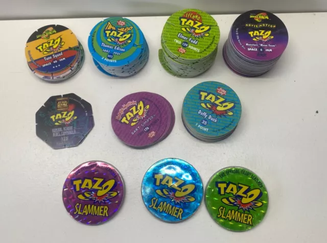 スペースジャム TAZOS コレクターズアルバム&メガタゾ　希少エラー品セット TAZOS SPACE JAM Complete Set Of 40 Includes Pages! $57.95