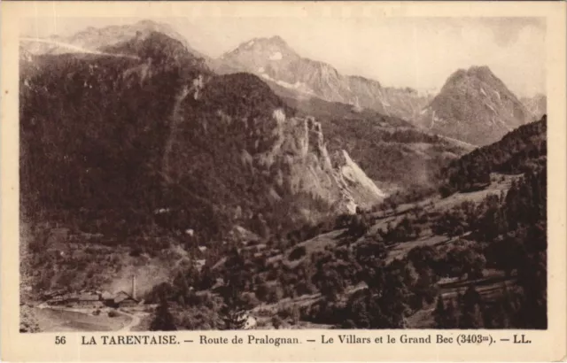 CPA Route de Pralognan - Le Villars et le Grand Bec (1195649)