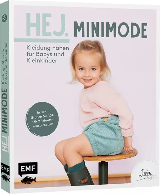 Hej. Minimode, Ropa Coser para Bebés y Niños Pequeños Con 4 Schnittmusterbögen