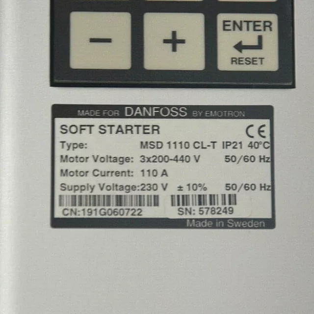 Danfoss MSD 1110 CL-T Sanftstarter Softstarter SOFT STARTER NEU 2