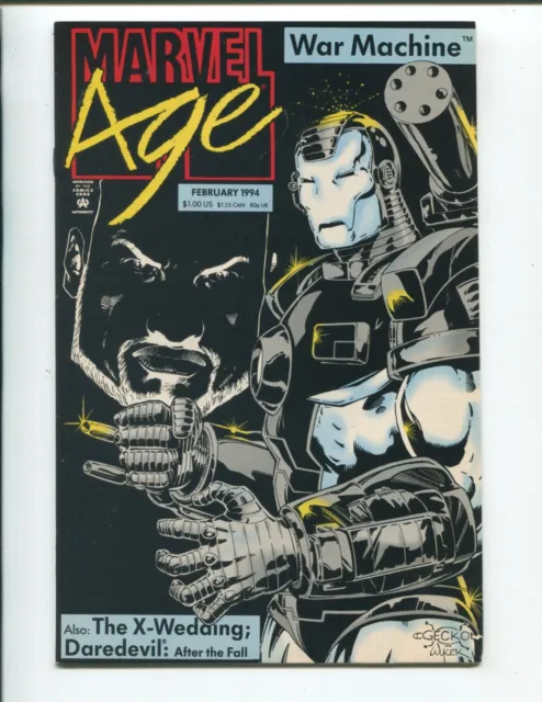 Marvel Age #133 - Super Book - War Machine Cover - X-Men Wedding