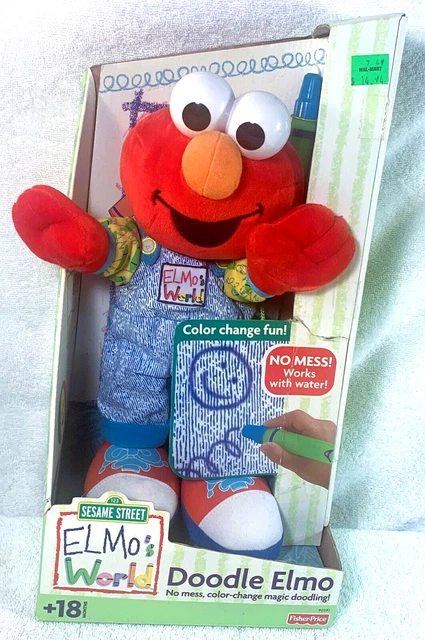 Doodle Elmo Plush Toy Sesame Street Elmo's World Fisher-Price 90391 NEW