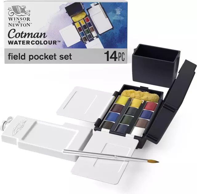 Winsor & Newton Cotman Watercolour Sketchers Pocket Set, 13pcs