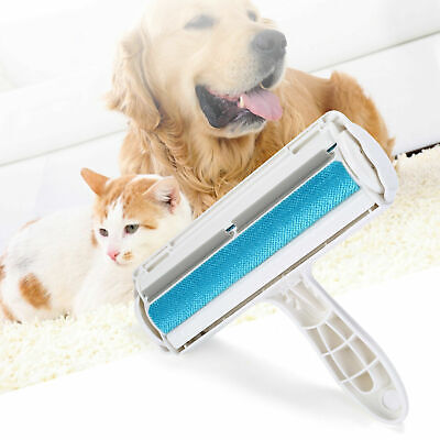 Reusable Pet Hair Lint Remover Dog Cat Hair Roller Cleaning Brush Sofa Clothe US