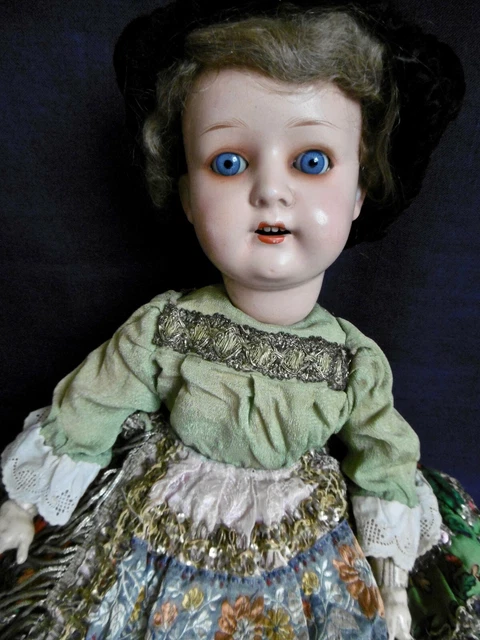 Poupée Ancienne Heubach Ernst 320 (Allemagne), 28 Cm, Vers 1920, Porcelaine