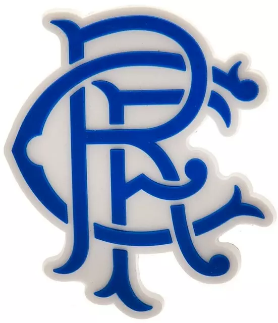 RANGERS FC FOOTBALL SCROLL CREST 3D FRIDGE MAGNET 7cm x 6cm OFFICIAL RFC GIFT