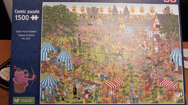 JUMBO JAN VAN Haasteren 1500 piece puzzle Camping Chaos EUR 5,73 - FR