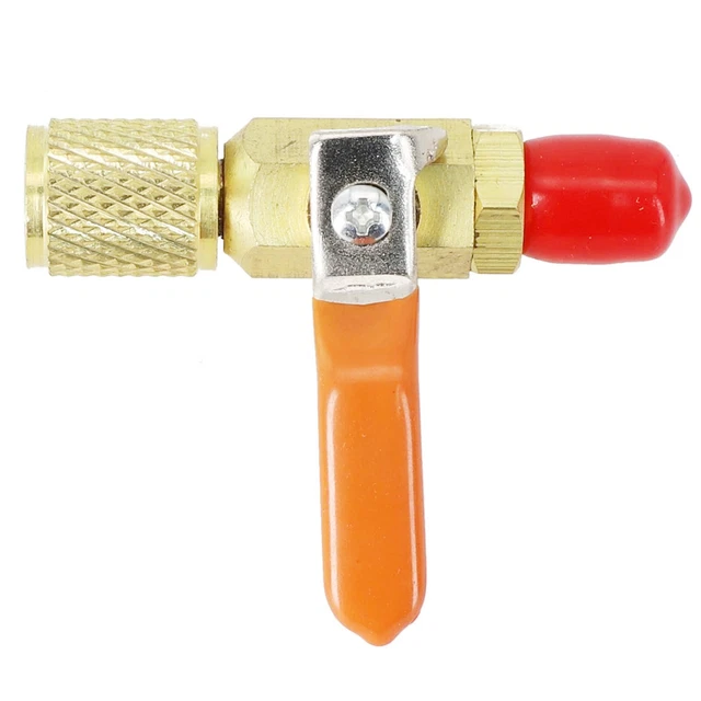 Adaptateur 1/4" Mâle-Femelle à Arrêt Droit Pour Vannes à Bille - Compatible R134a, R22 Et Autres Gaz