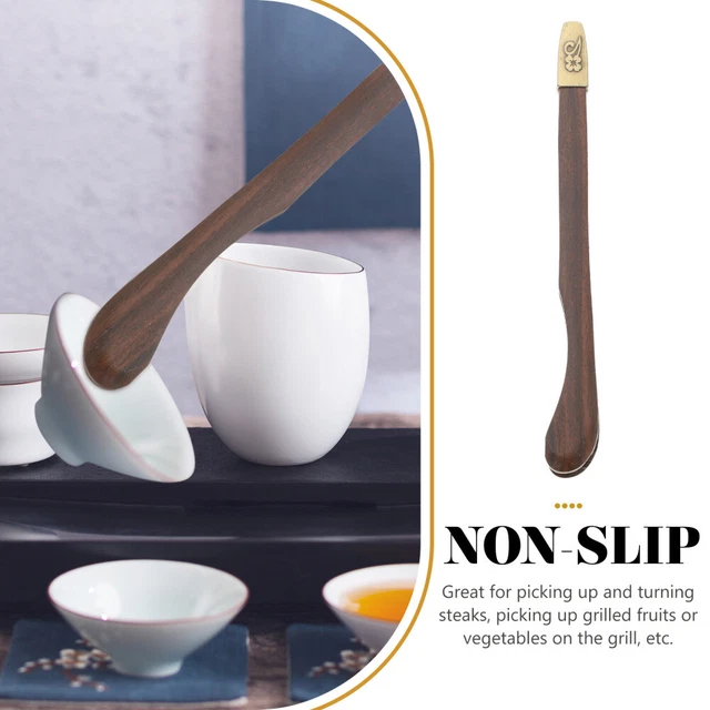Kitchen Accessories Bamboo Tea Tongs Teacup Tongs Tweezers Metal Tweezers Clamp 3