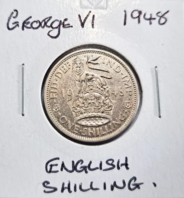 @@@ A Nice  George V1 1948 English Shilling @@@