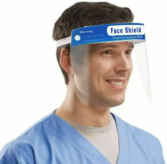 Safety Full Face Shield Clear Protector Work Industry Dental Anti-Fog Brand New