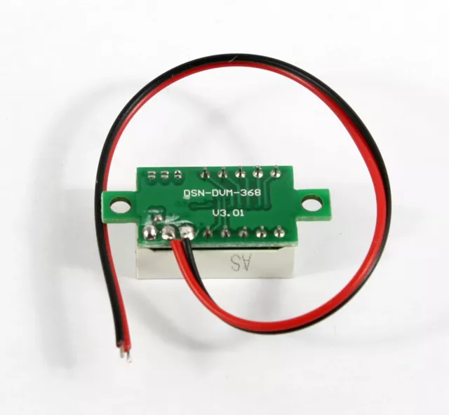 On-board Mini 2 wire RC LED Voltage Volt Meter / Indicator / Checker max 30v 3
