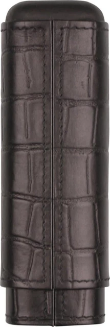 2er Sigari Astuccio Scivolo Pelle Black / 160mm/23mm Donna ∅ /