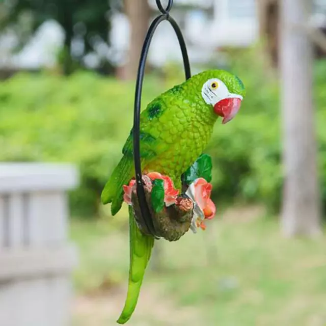 Dekofigur Papageien Statue Lebensechte Hängende Künstliche Vogel Figur