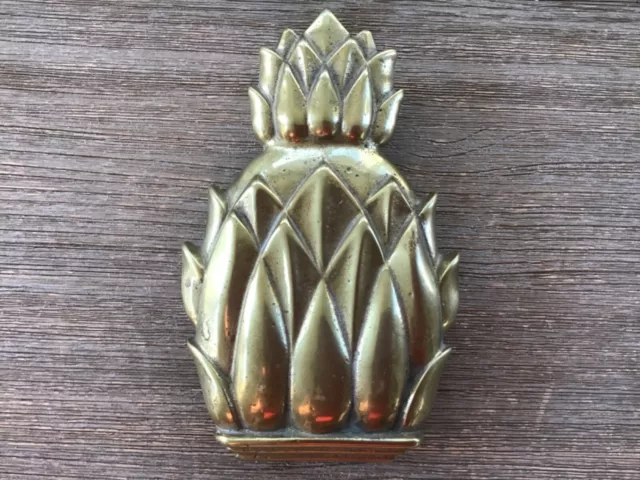 Virginia Metal Crafters Newport Solid Brass Pineapple Door Knocker 4022