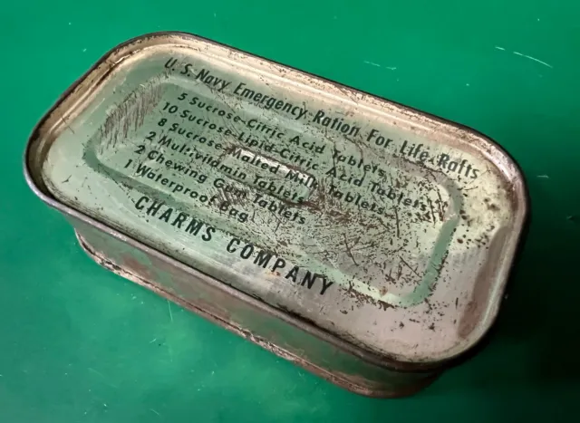 Us Navy Life Raft Tablet Ration-Wwii Issue