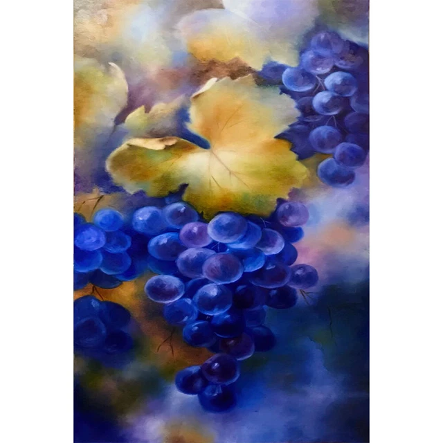 Abstract Grape Oil Paint By Numbers Kit DIY Acrylic Painting Gift Wall Pictures
