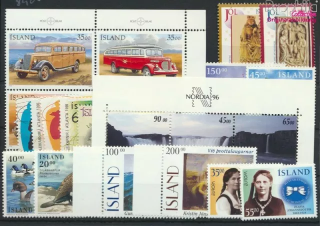 Briefmarken Island 1996 Mi 840-861 (kompl.Ausg.) Jahrgang 1996 komplett po(96626