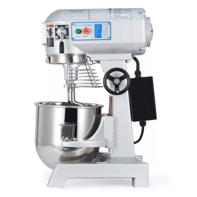 10L Commercial Dough Mixer Stand Planetary Food Bread Cake Hook Beater Whip 600W 2