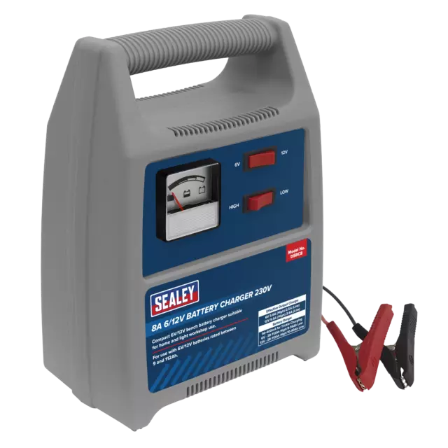 Sealey Battery Charger 8A 6/12V 230V DSBC8